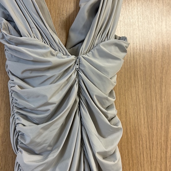 Keanan Plunging Ruched Mini Dress - Picture 8 of 8